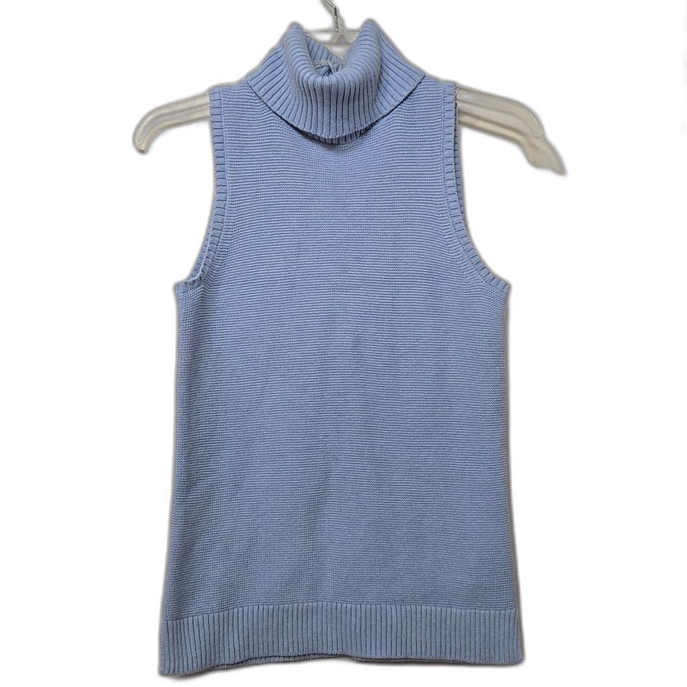 NWOT J. Crew Turtleneck Sweater Tank Women's Size SMALL COMFY RIBBED